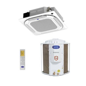 Ar-Condicionado Split Cassete 4 Vias Inverter Carrier Connect 58.000 BTUs R-32 Quente/Frio 220V Monofásico