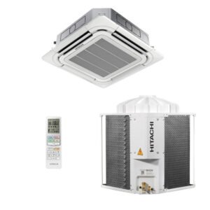 Ar-Condicionado Split Cassete 4 Vias Hitachi Air Core 36.000 BTUs Só Frio 220V Monofásico - AVARIA DE EMBALAGEM