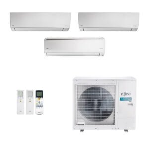 Ar-Condicionado Multi Split Inverter Fujitsu 27.000 (1x Evap HW 9.000 + 1x Evap HW 12.000 + 1x Evap HW 18.000) Quente/Frio 220V
