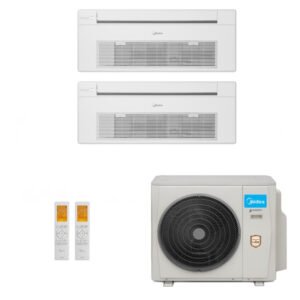 Ar-Condicionado Multi Split Inverter Midea 27.000 (1x Evap Cassete 1 Via 12.000 + 1x Evap Cassete 1 Via 18.000) Quente/Frio 220V