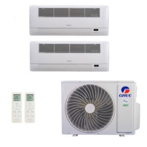Ar-Condicionado Multi Split Inverter R-32 Gree 18.000 (2x Evap Cassete 1 Via 9.000) Quente/Frio 220V