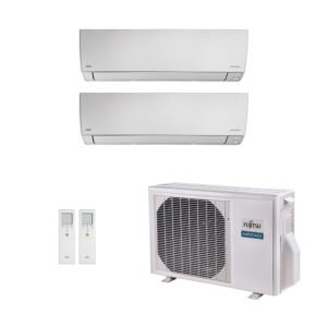 Ar-Condicionado Multi Split Inverter Fujitsu 18.000 (2x Evap HW 9.000) Quente/Frio 220V