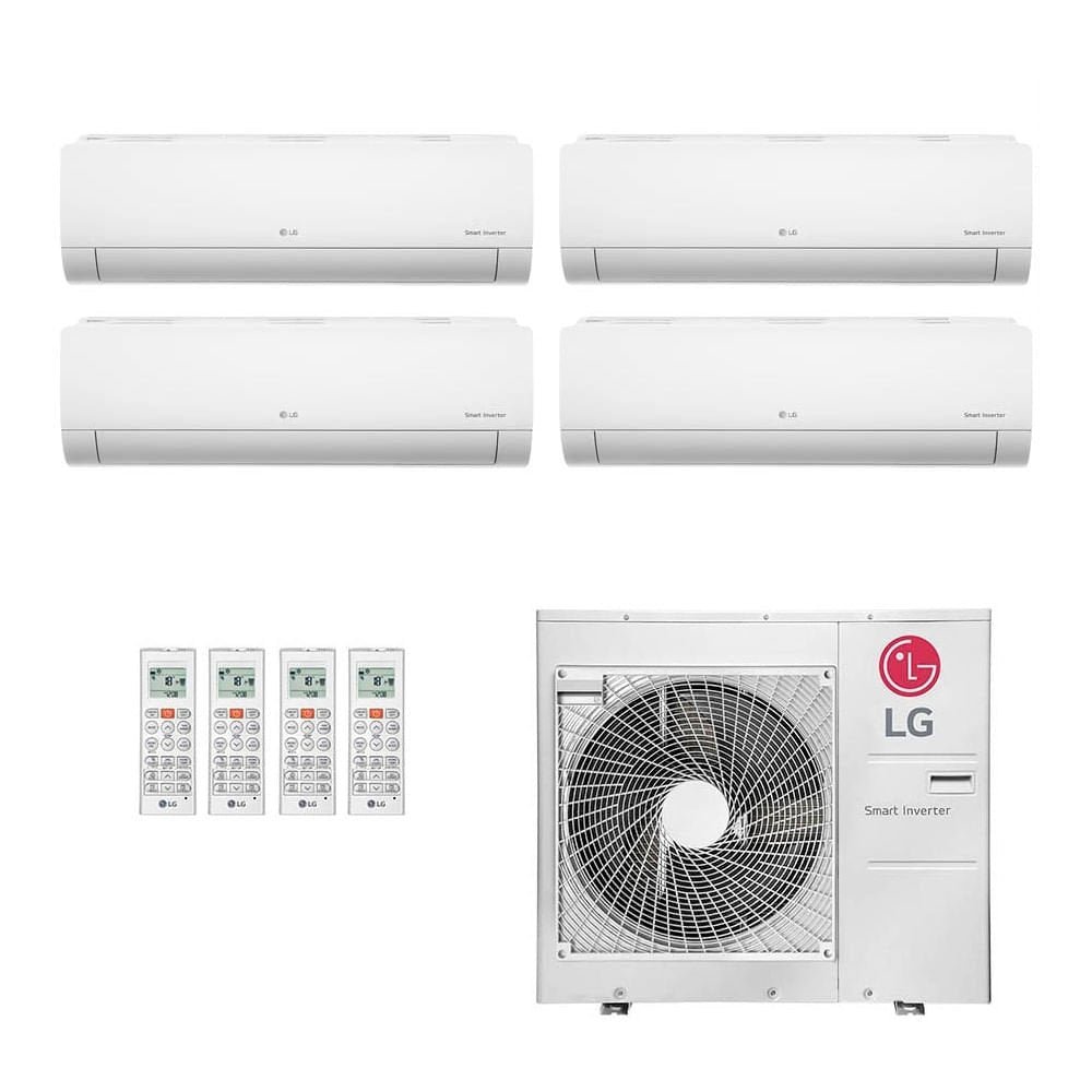 Ar-Condicionado Multi Split Inverter LG 48.000 BTUs (3x Evap HW 9.000 + 1x Evap HW 24.000) Quente/Frio 220V