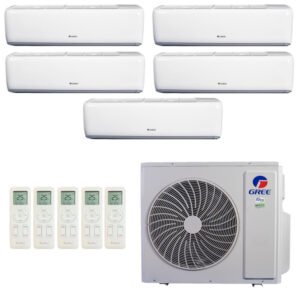 Ar-Condicionado Multi Split Inverter R-32 Gree 42.000 (4x Evap HW 9.000 + 1x Evap HW 12.000) Quente/Frio 220V