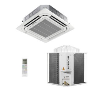 Ar-Condicionado Split Cassete 4 Vias Hitachi Air Core 500 55.000 BTUs Só Frio 220V Trifásico