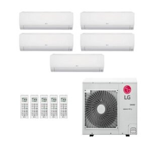 Ar-Condicionado Mini VRF LG 5HP (1x Evap HW 7.000 + 2x Evap HW 9.000 + 2x Evap HW 24.000) Quente/Frio 220V