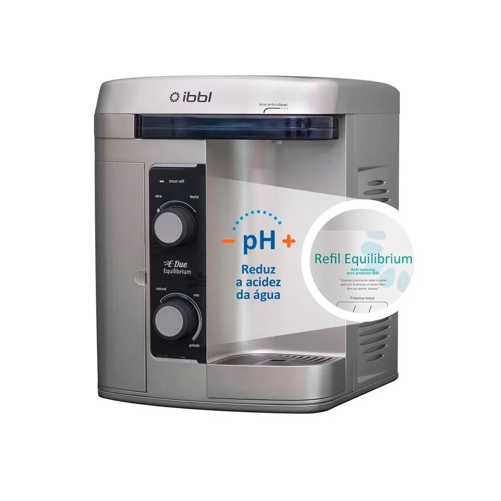 Purificador de Água IBBL E-Due Equilibrium Prata Bivolt - Imagem 2